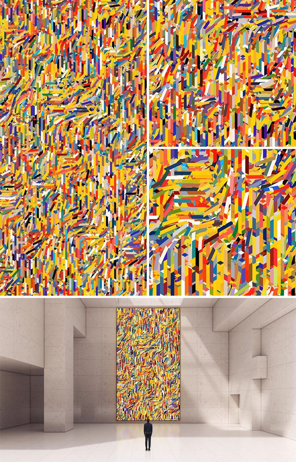 PILLARED LANDSCAPES STUDY_FRAGMENTED JOY : VERTICAL