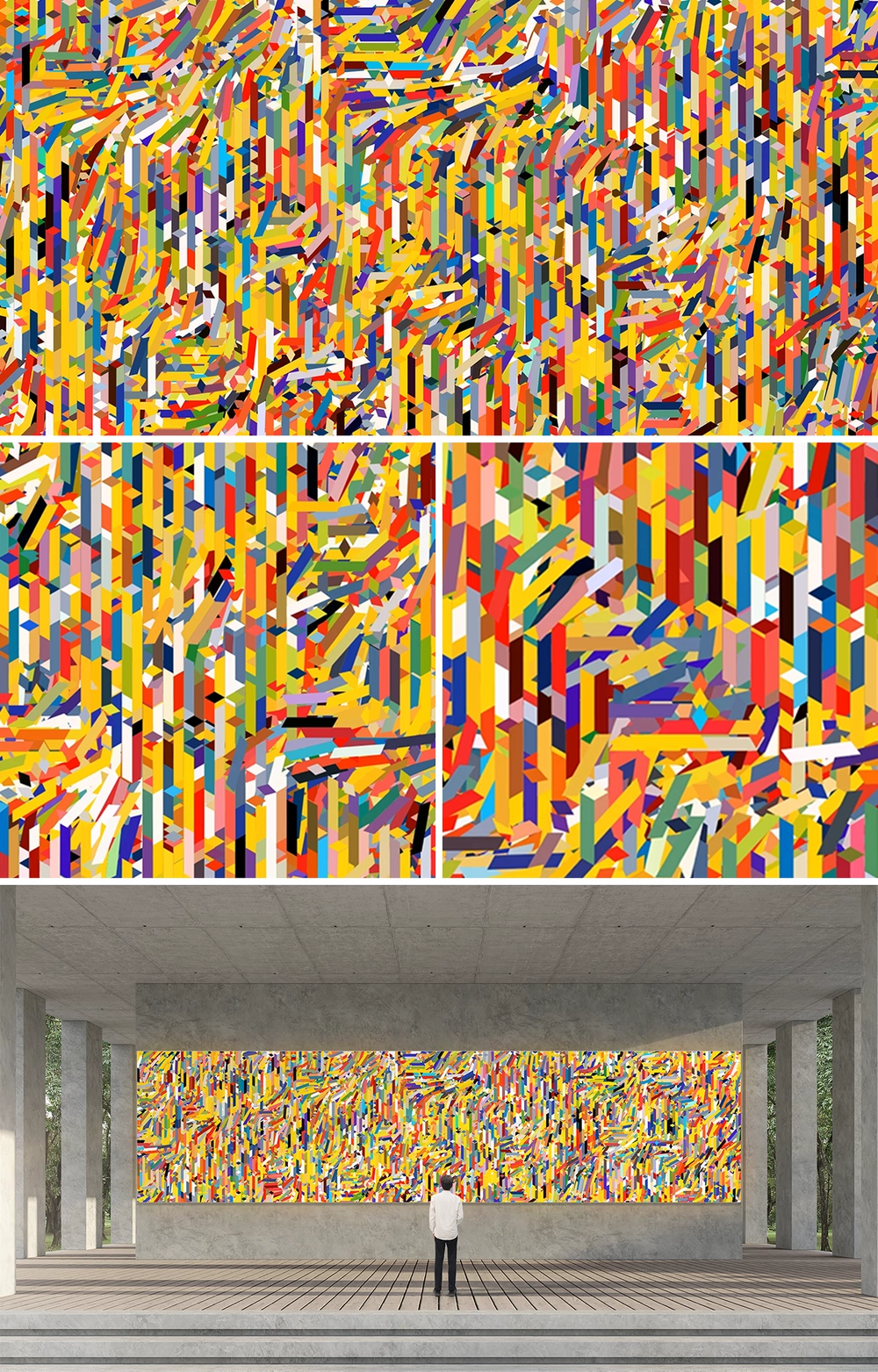 PILLARED LANDSCAPES STUDY_FRAGMENTED JOY