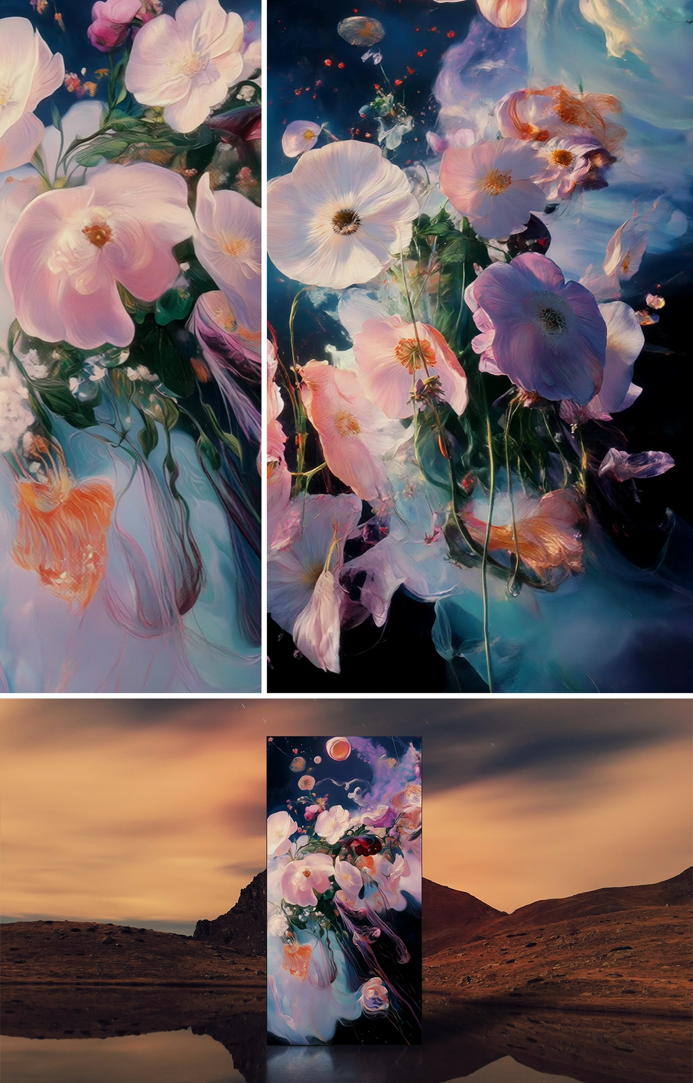 CLOUD FLOWER : VERTICAL