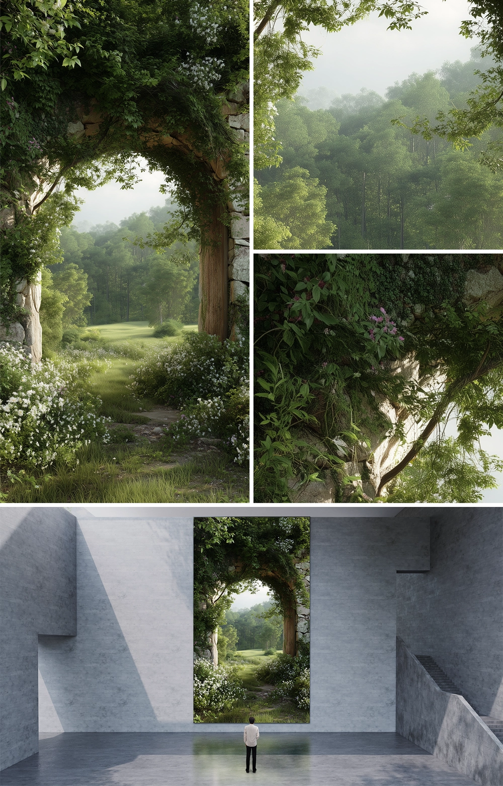 MORNING ARCH PAINTED BY NATURE : VERTICAL