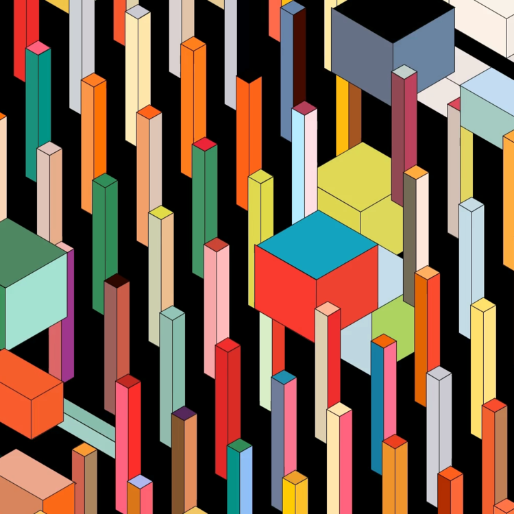 PILLARED LANDSCAPE STUDY : MARCHING GRID : VERTICAL