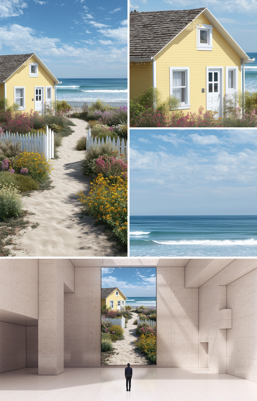 SANDY PATH TO THE SEA : VERTICAL
