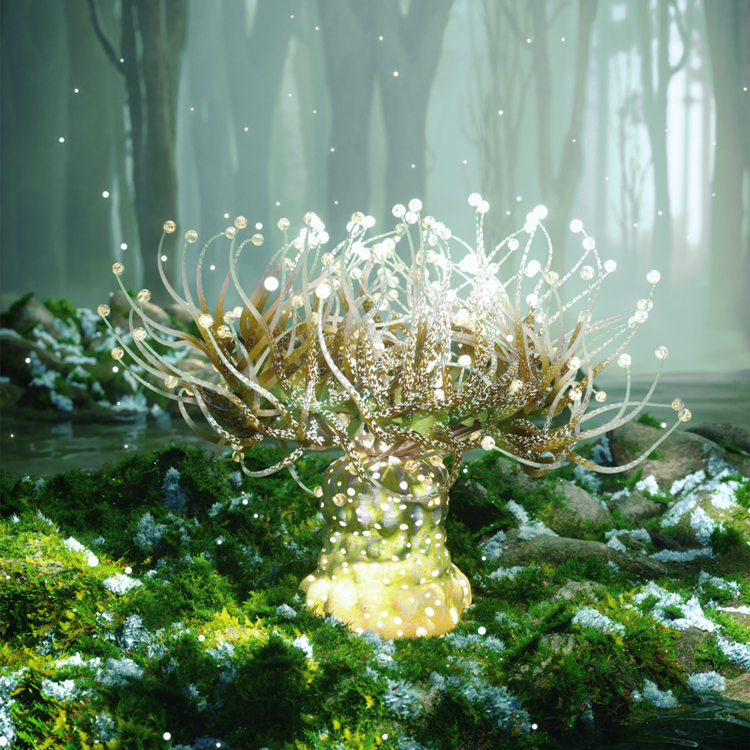 FUNGAL MIMIC SEA ANEMONE : VERTICAL