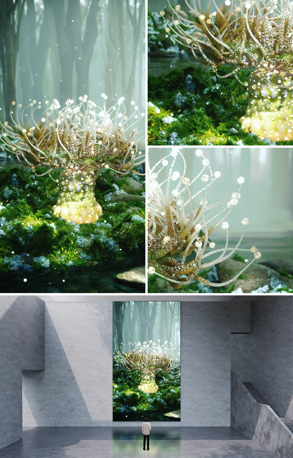 FUNGAL MIMIC SEA ANEMONE : VERTICAL