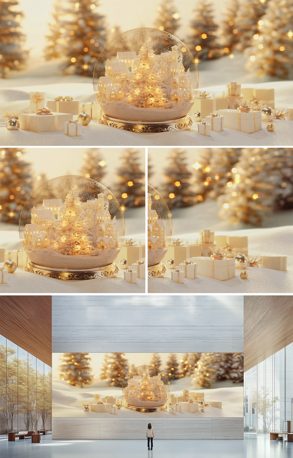 SNOW GLOBE : WHITE REVERIE