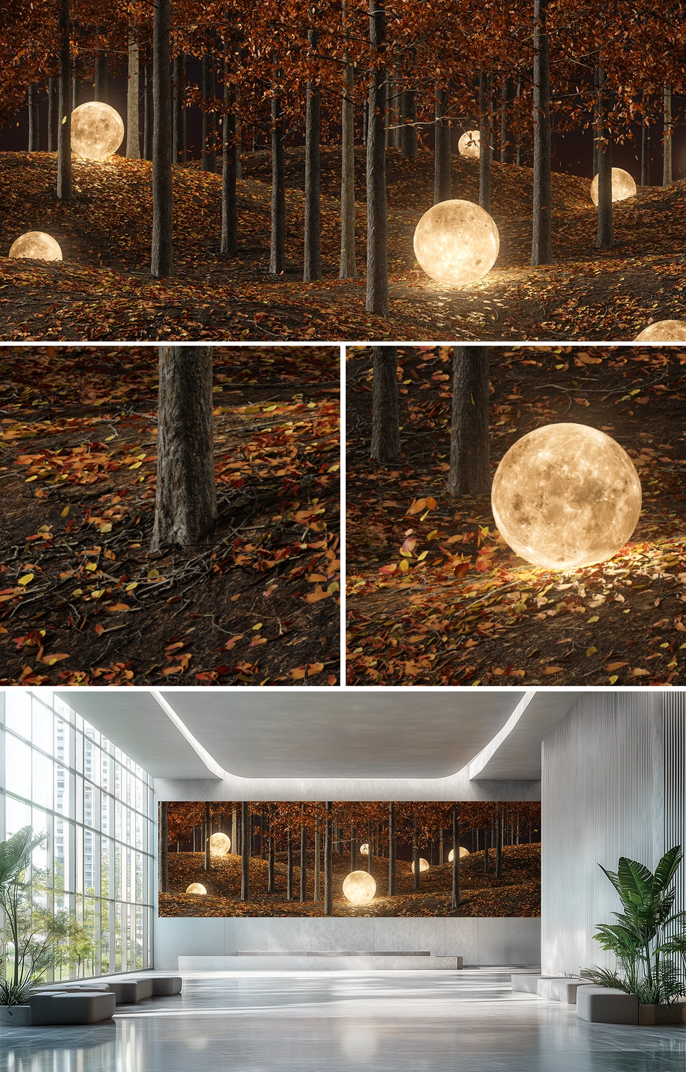 THE MOON IS EVERYWHERE : FOREST