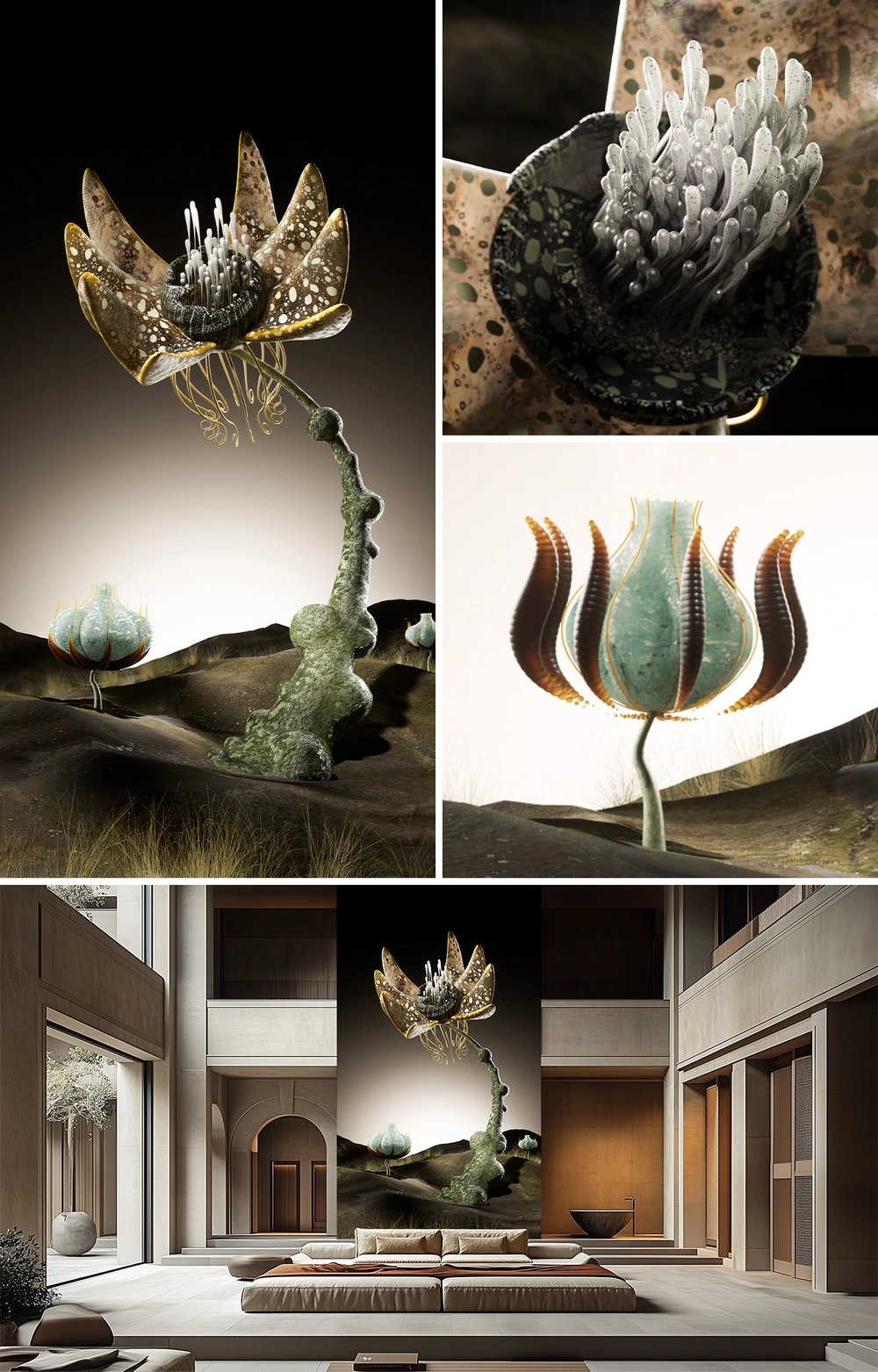 THE MOTTLED BLOOM : VERTICAL