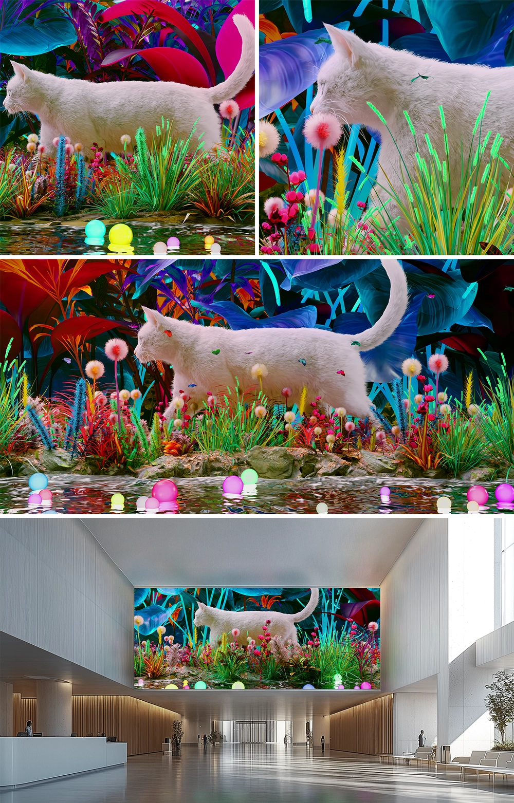 A CAT’S STROLL : WALKING ALONG FOREST