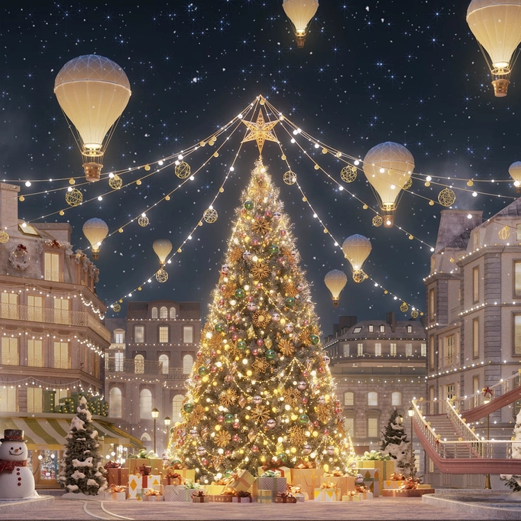 STARLIT CHRISTMAS SQUARE