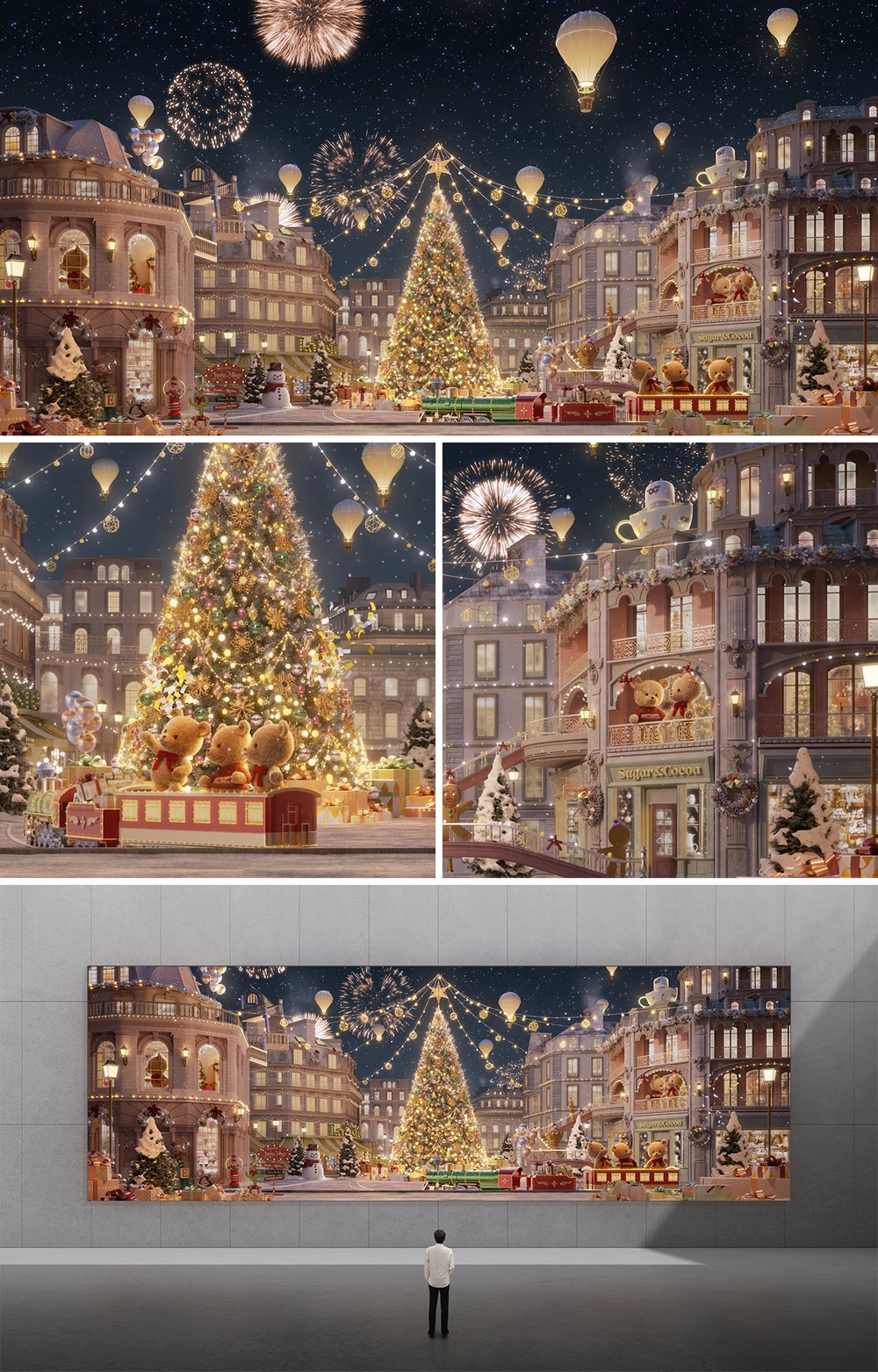 STARLIT CHRISTMAS SQUARE