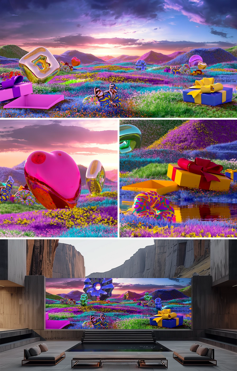 FLOWERFIELD WITH DONUT