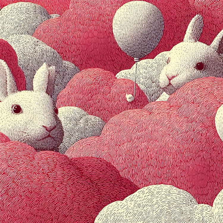 FOLLOWING THE RABBIT CLOUD