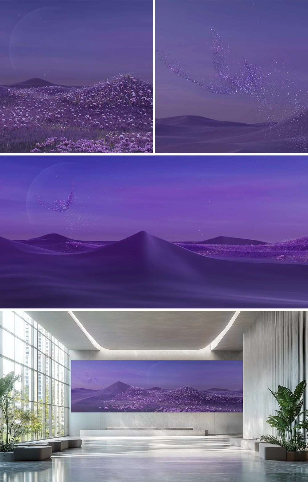 BUTTERFLY DREAM : VIOLET DESERT